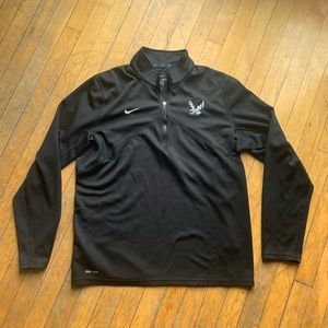 Nike Eastern Washington Eagles EWU 1/4 Zip Pullover - Mens Large L - Black